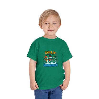Chillin' with My Snowmies Toddler Christmas Tee