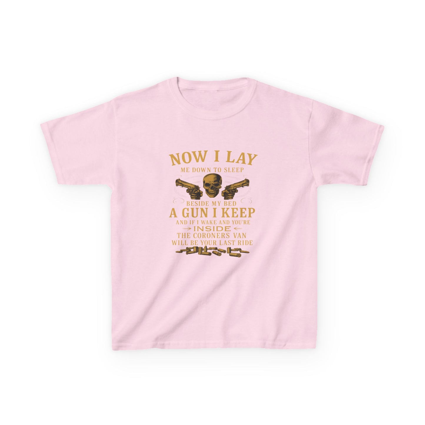 Now I Lay Me Down: Skull & Guns Kids Tee