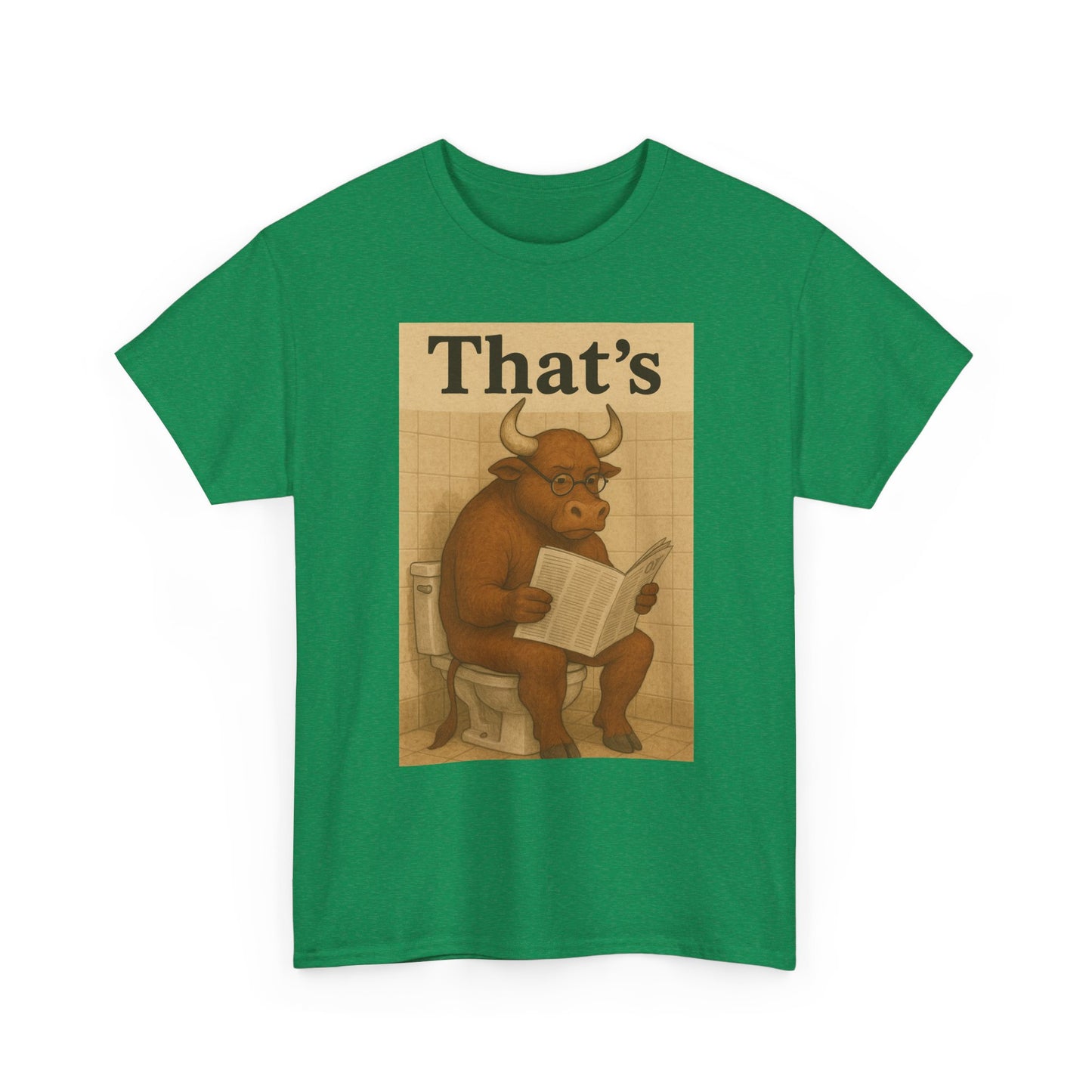 Bull on Toilet Unisex Tee