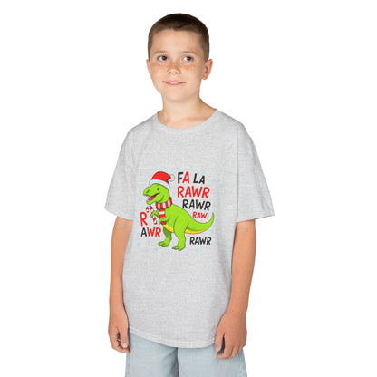 Holiday Dinosaur Kids Tee, Christmas Shirt, Fun Dinosaur T-Shirt, Kids Party Outfit, Cute Graphic Tee, Gift for Kids