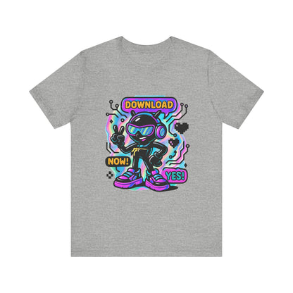 Download Now! Retro Gamer Alien T-Shirt — Neon Vaporwave Gaming Tee