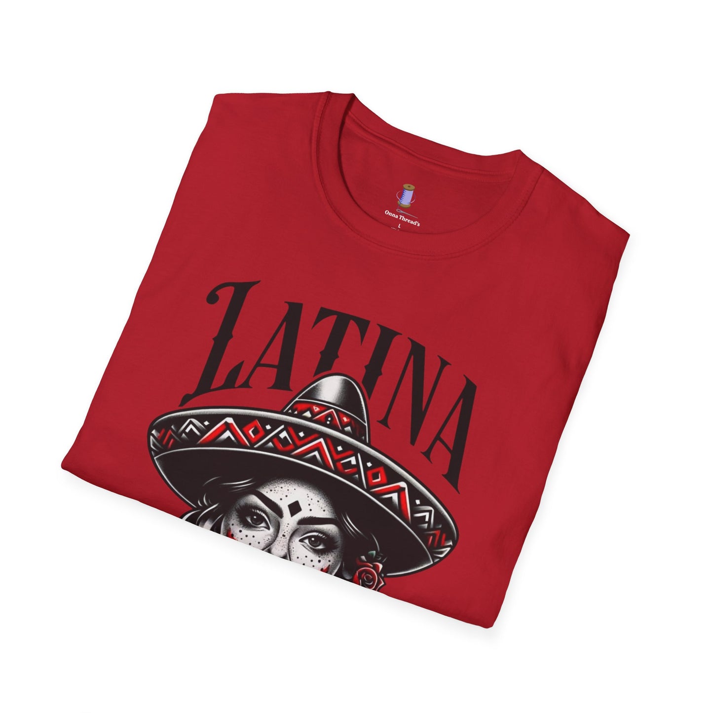 Latina Floral Graphic T-Shirt, Casual Wear, Cultural Pride Tee, Fashion for Latinas, Gifts for Her, Summer Style