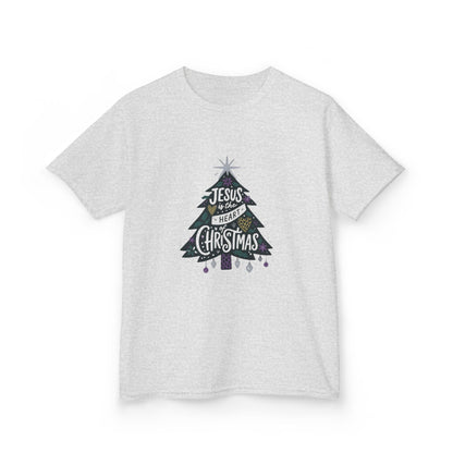 Jesus is the Heart of Christmas Tee - Dinosaur Kids Shirt