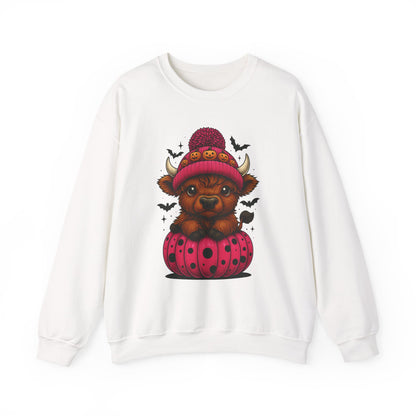 Highland Cow Halloween Sweatshirt - Cute Fall Vibes