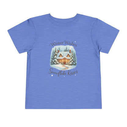 Winter Wishes Cottage Christmas Tee - Toddler Holiday