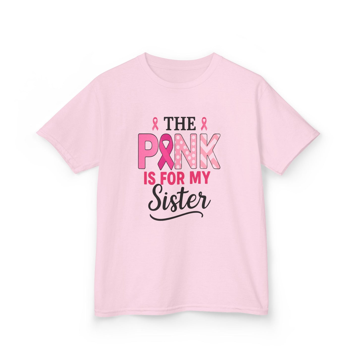 Pink Ribbon Sister Tee: Breast Cancer Awareness Gift
