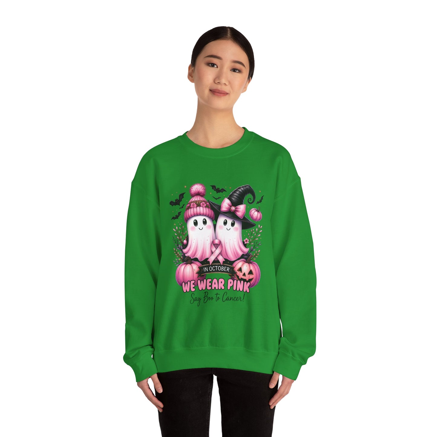 Boo-tiful Breast Cancer Awareness Halloween Crewneck