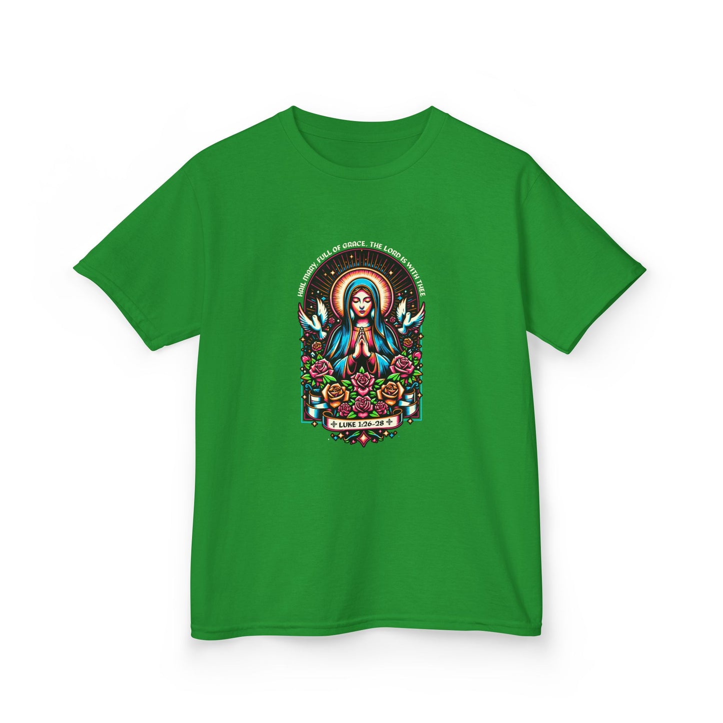 Virgin Mary Graphic Tee - Christmas Kids Shirt