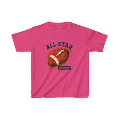 All-Star Kids Football Tee, Sports Apparel, Boys Football Shirt, Kids Casual Wear, Back To School Shirt, Birthday Gift