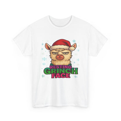 Grumpy Llama Face Christmas Tee