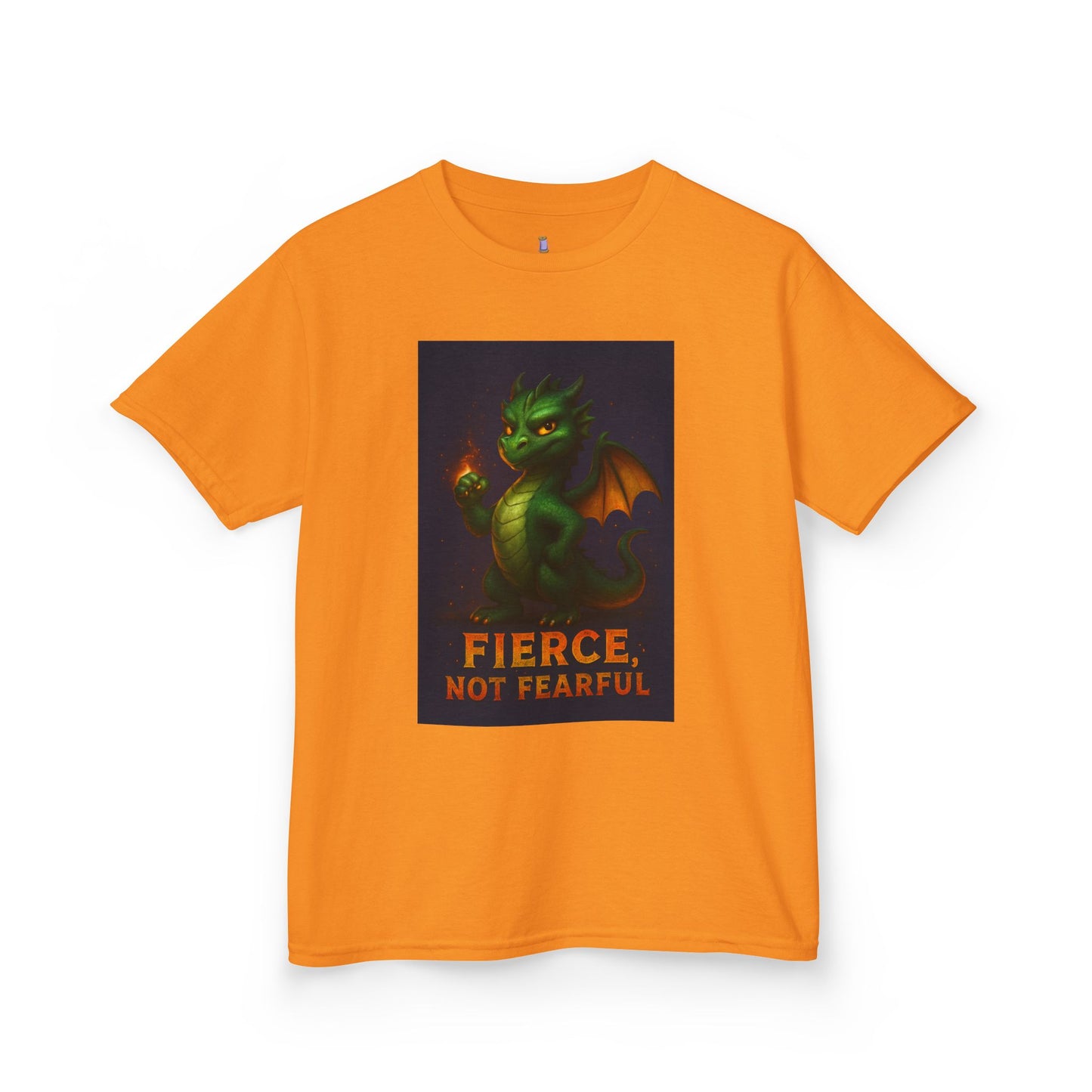 Fierce Kids Tee - Fun Cotton T-Shirt, Dragon Graphic, Gift for Boys & Girls, Halloween Costume, Birthday, Playtime Outfit, Adventure Wear