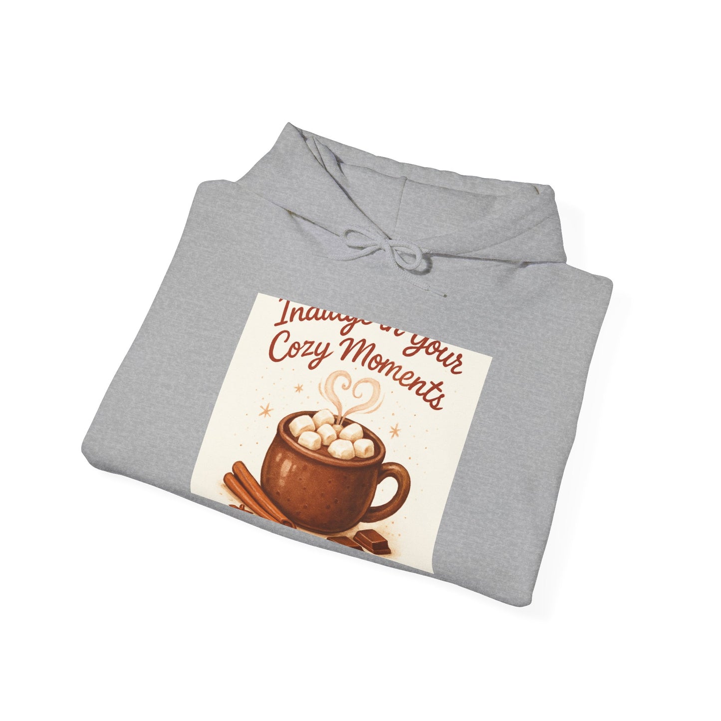 Hoodie: "Immerse in Your Cozy Moments" Hot Cocoa Graphic Hoodie