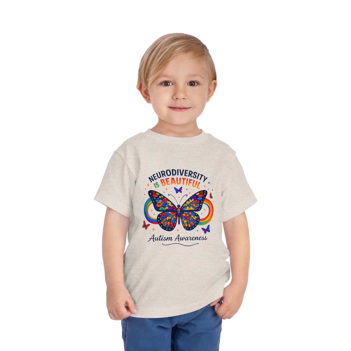 Toddler Tee Neurodiversity Is Beautiful Butterfly Design
