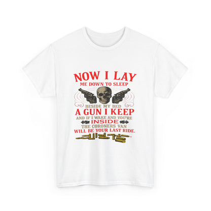Self-Defense Skull Gun Tee: Vigilance & Protection