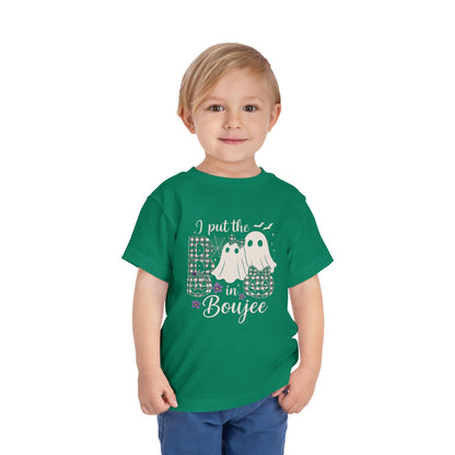 Boujee Halloween Toddler Tee: I Put the B in Boujee