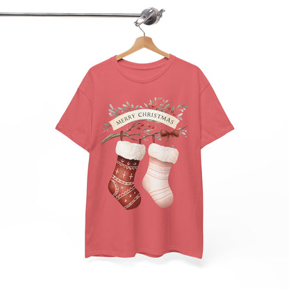 Watercolor Christmas Stocking Tee - Hope & Love