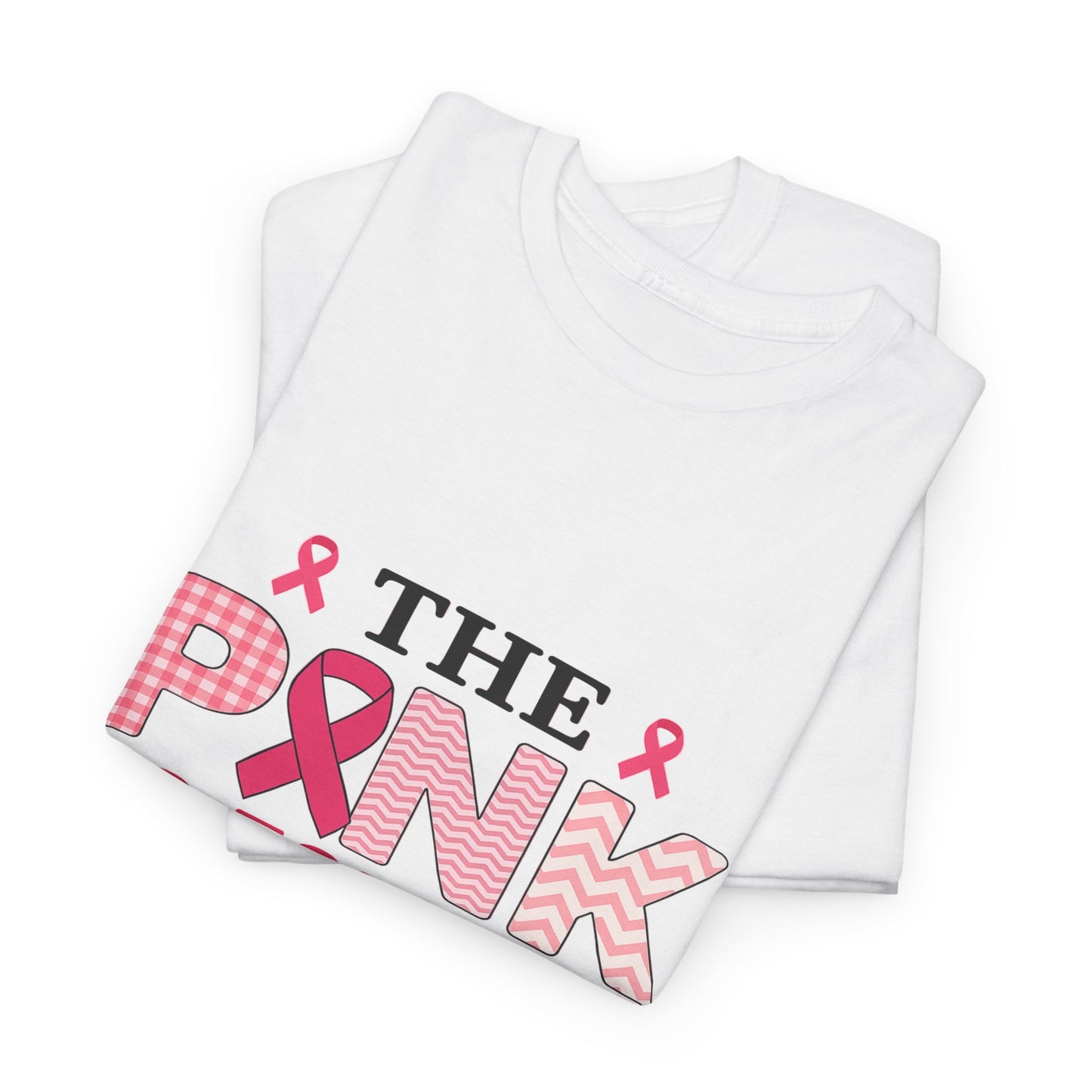 Mom's Strength: Pink Ribbon Breast Cancer Awareness Tee