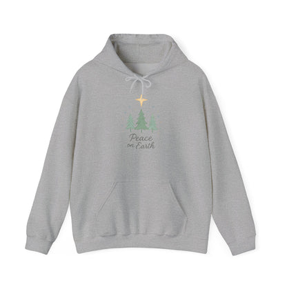 Holiday Hoodie - "Peace on Earth" Christmas Tree Pullover
