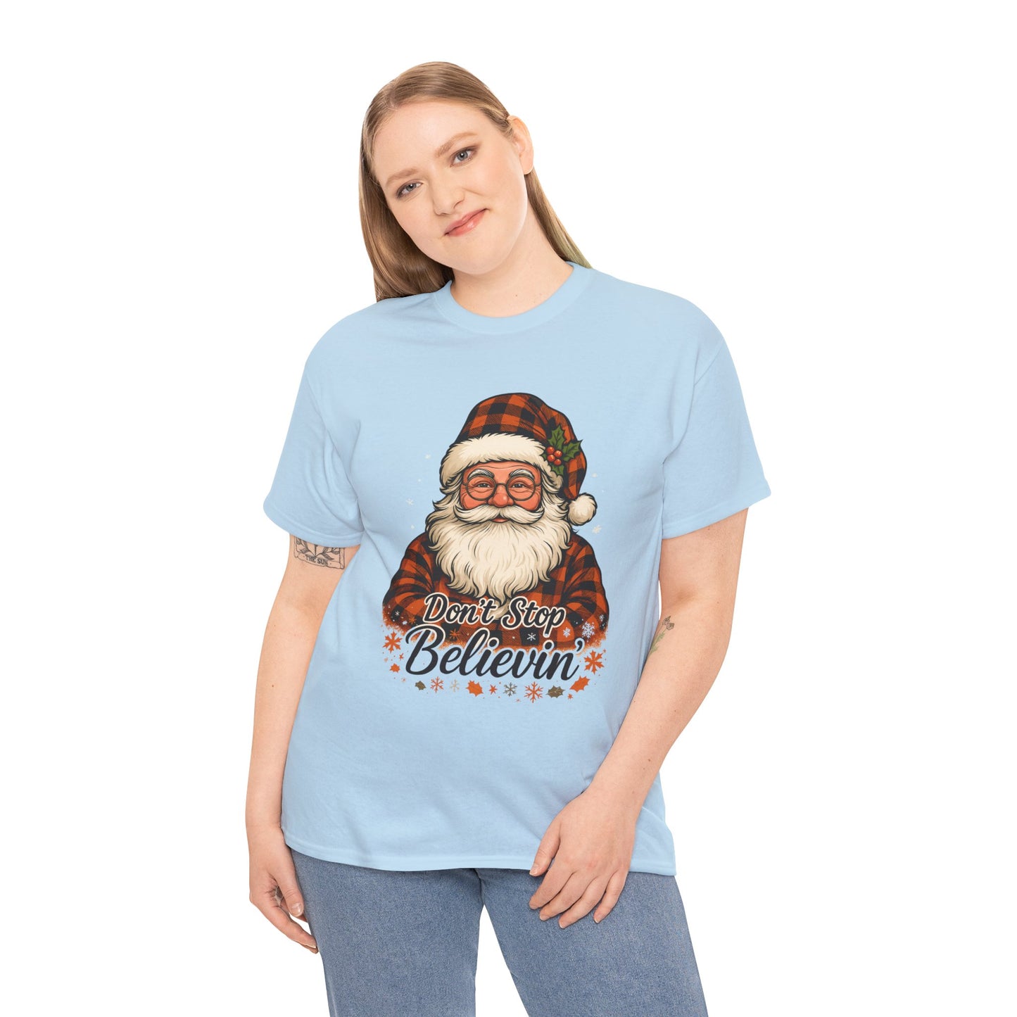Santa Believes: Don't Stop Believin'  Tee