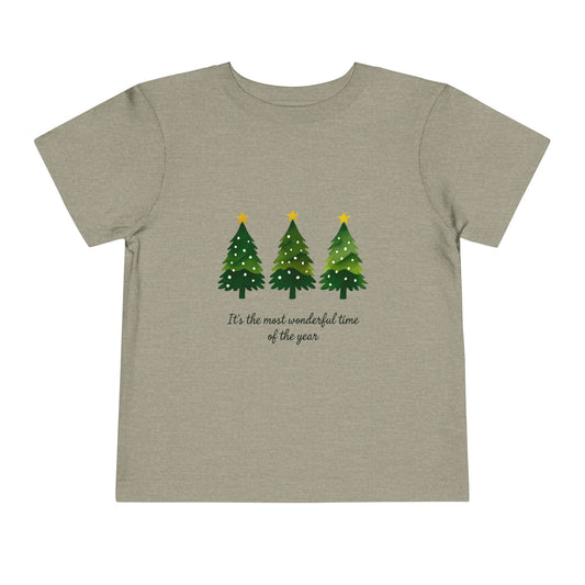 Watercolor Christmas Trees Toddler Tee