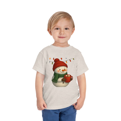 Snowman & Hot Chocolate Toddler Christmas Tee