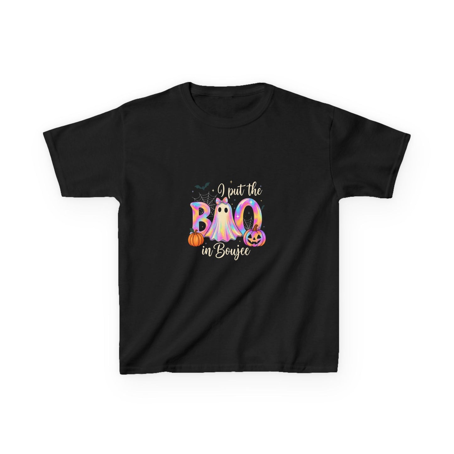 Boo-jee Halloween Tee - Rainbow Ghost & Pumpkins
