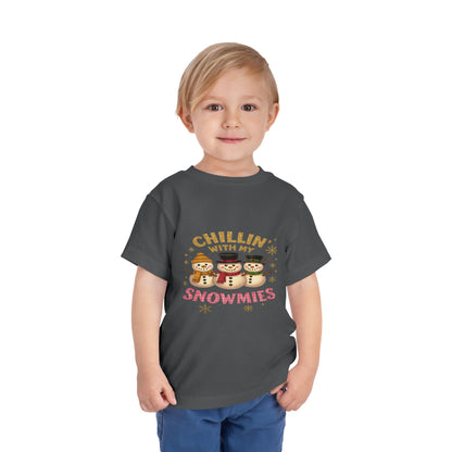 Chillin' with Snowmies Toddler Christmas Tee