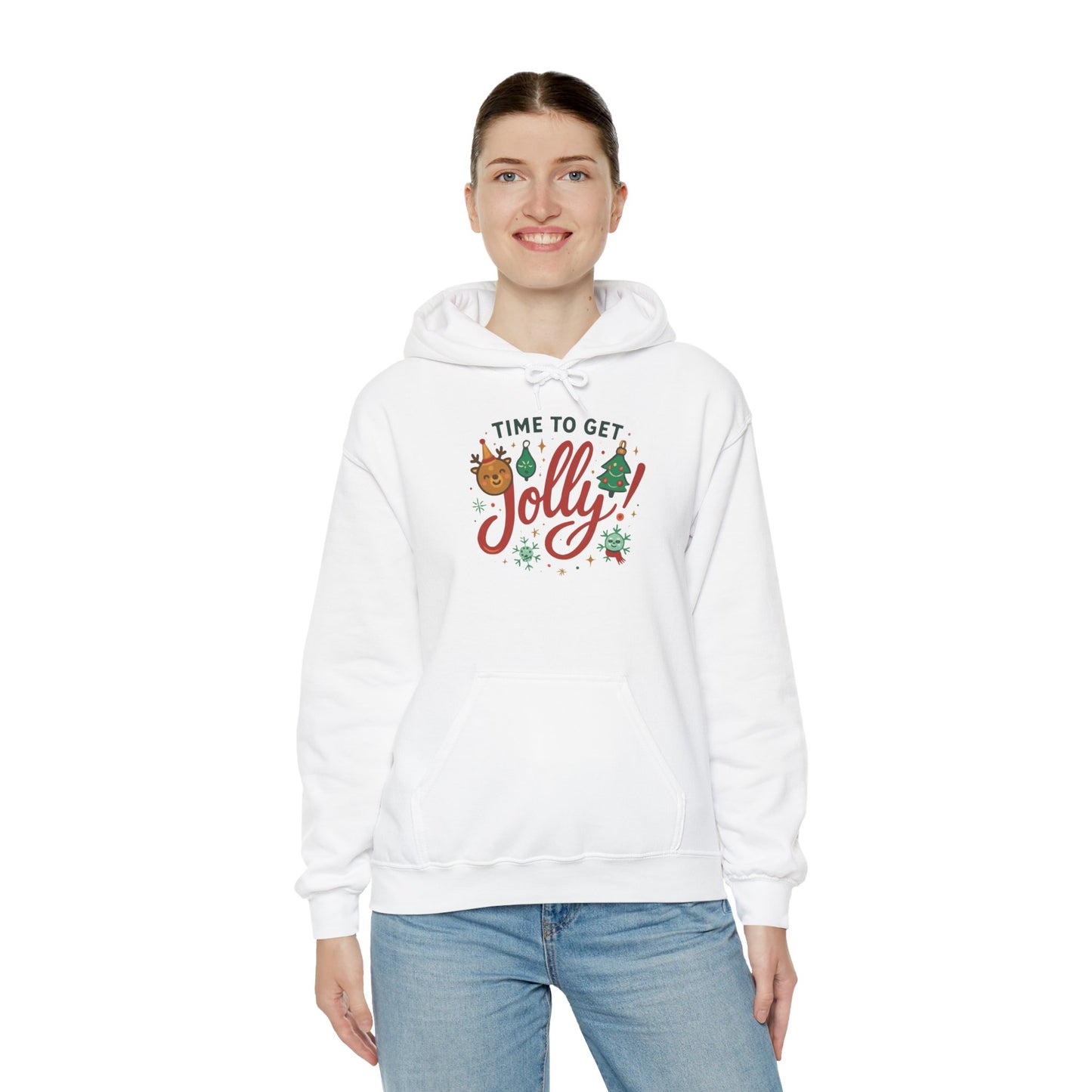 Holiday 'Time to Get Jolly' Hoodie — Christmas Sweatshirt