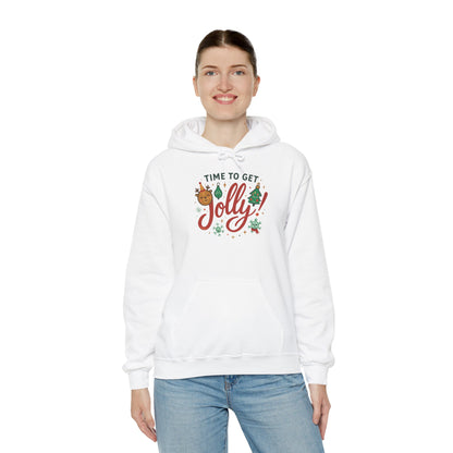 Holiday 'Time to Get Jolly' Hoodie — Christmas Sweatshirt