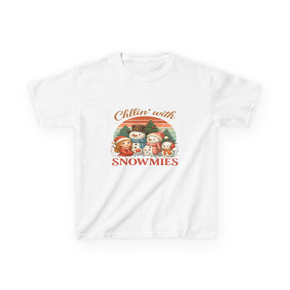 Chillin' with Snowmies Kids Christmas Tee