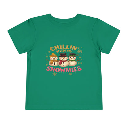 Chillin' with Snowmies Toddler Christmas Tee