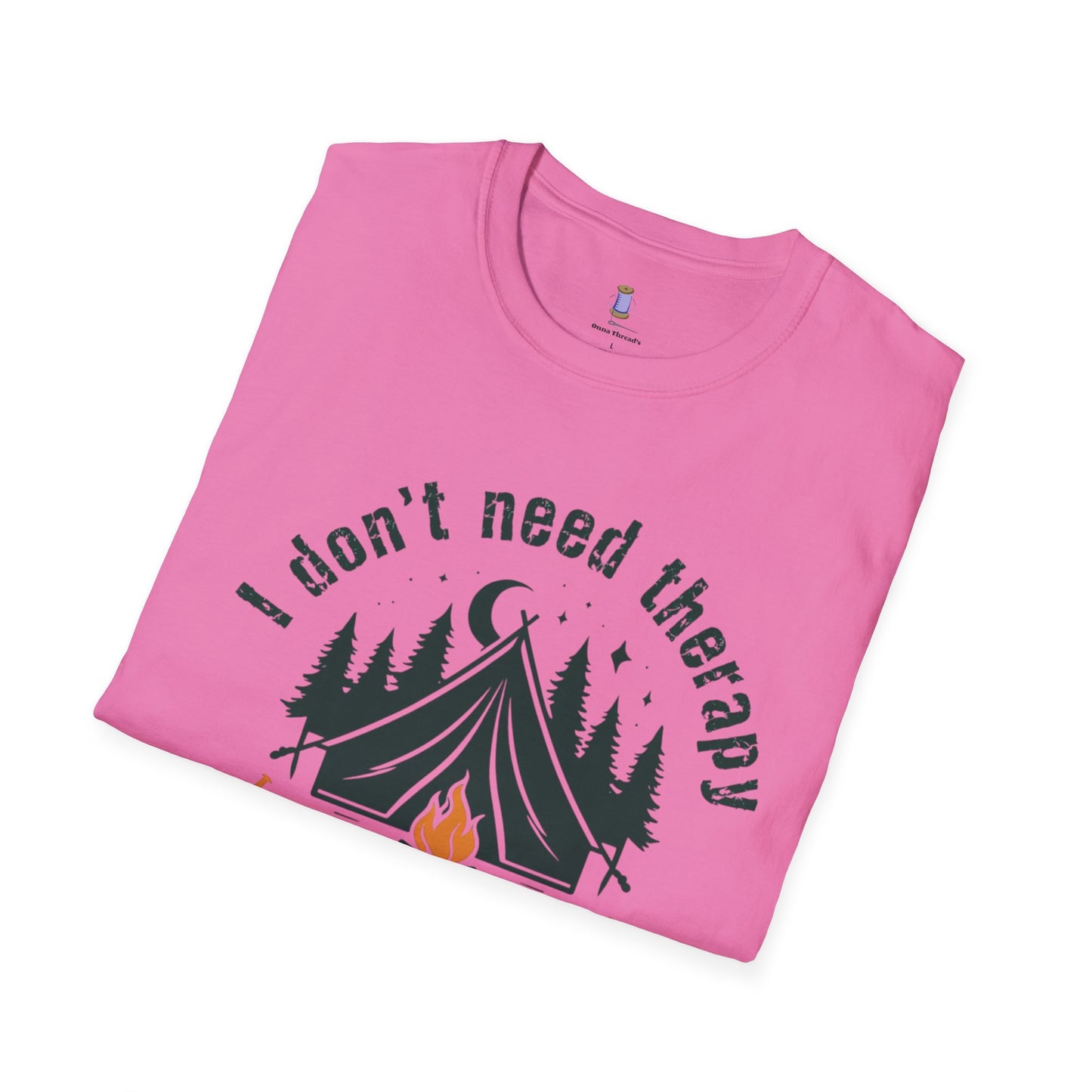 Camping Therapy Unisex T-Shirt | Outdoor Enthusiast Gift | Nature Lover Tee | Adventure Shirt | Camping Apparel