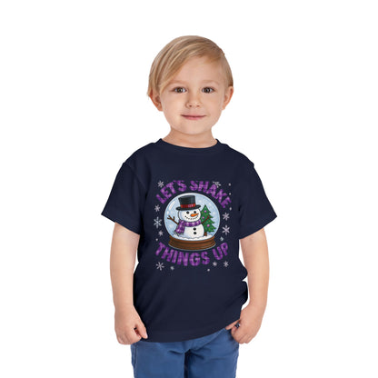 Shake Things Up! Snowman Christmas Toddler Tee