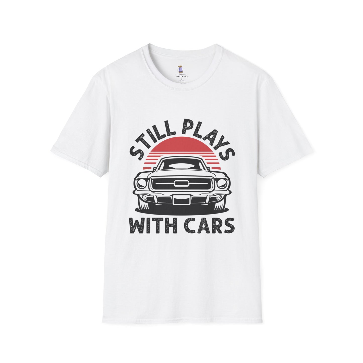 Retro Car Enthusiast T-Shirt, Still Plays with Cars Tee, Gift for Men, Vintage Auto Lover Shirt, Casual Wear, Birthday Present