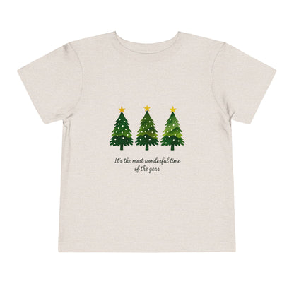 Watercolor Christmas Trees Toddler Tee