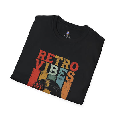 Retro Vibes Unisex Softstyle T-Shirt - Perfect for Music Lovers, Casual Outfits, Gifts, Festivals, and Vintage Style