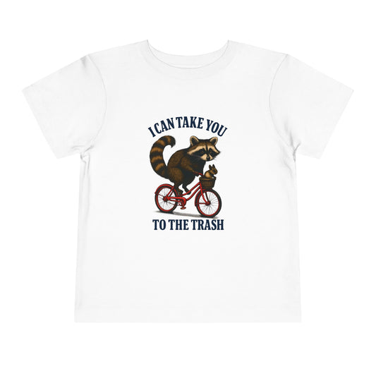 Raccoon Bike Ride Toddler Christmas Tee