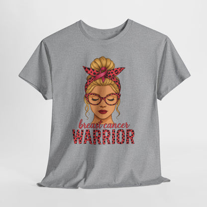 Camiseta de guerrera contra el cáncer de mama - Apoyo del lazo rosa