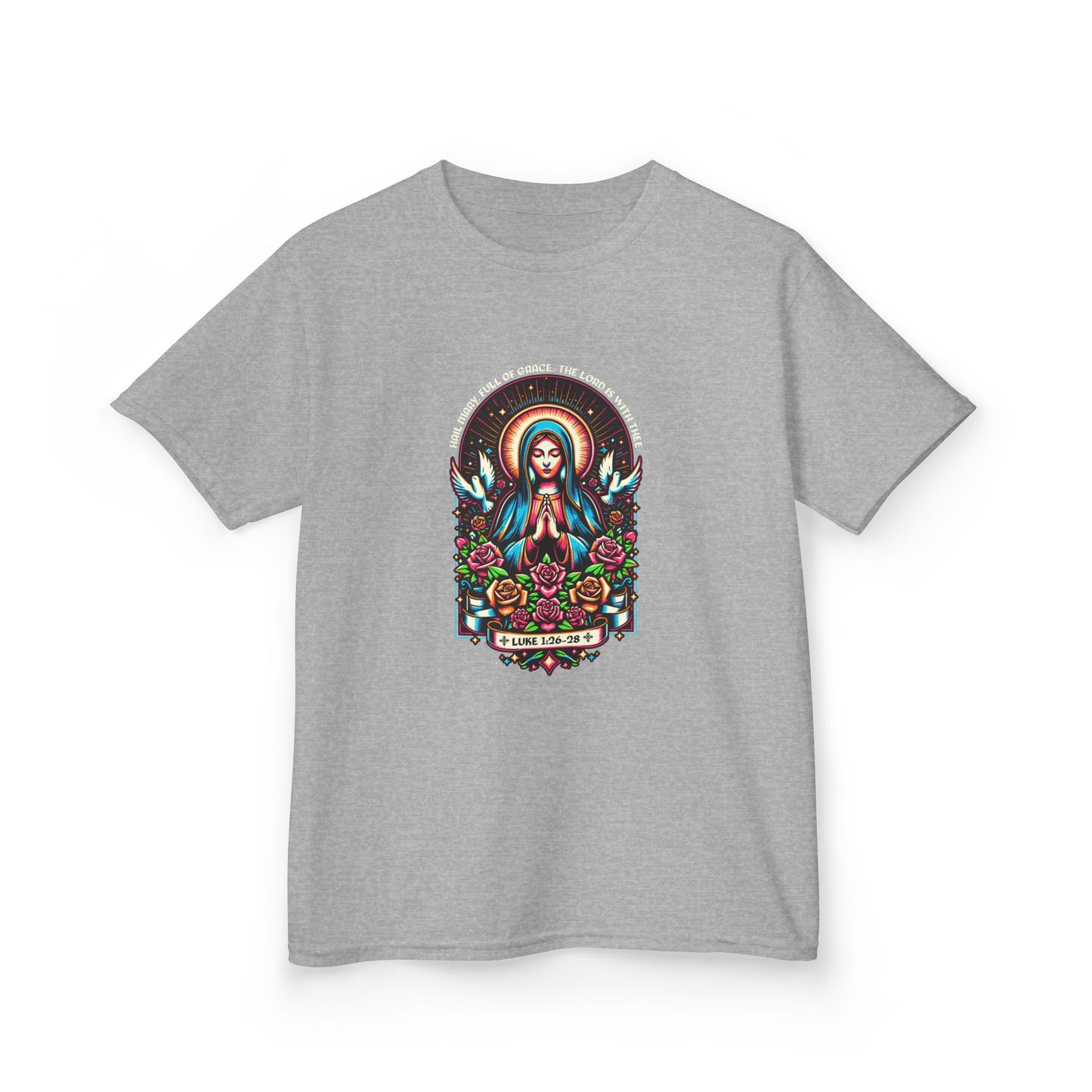 Virgin Mary Graphic Tee - Christmas Kids Shirt