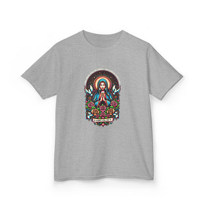 Virgin Mary Graphic Tee - Christmas Kids Shirt