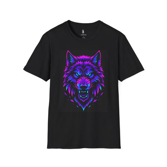 Psychedelic Wolf T-Shirt, Graphic Tee, Animal Lover Gift, Festival Wear, Unique Art Shirt, Unisex Style