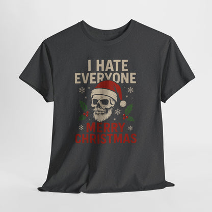 Grumpy Santa Skull Christmas Tee