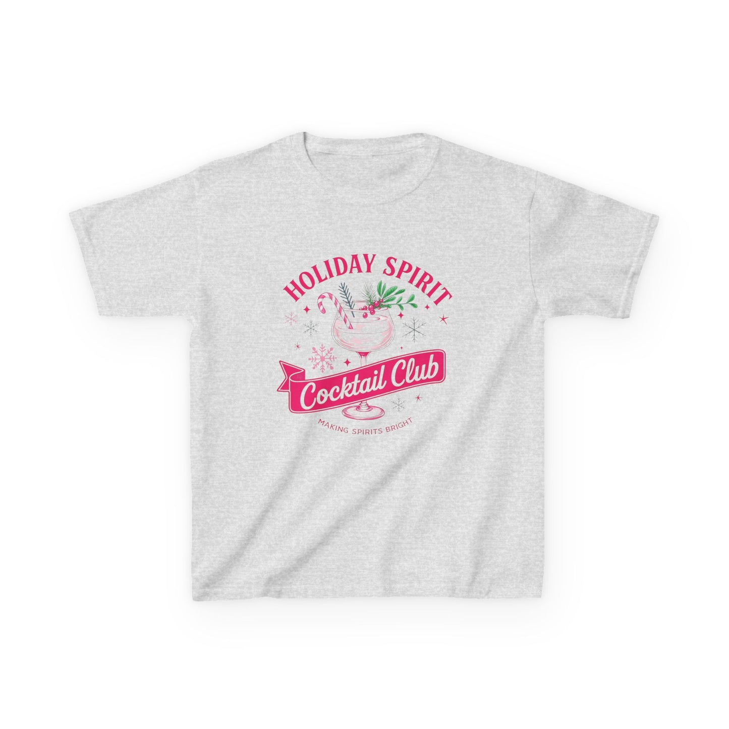 Holiday Spirit Dino Cocktail Club Kids Tee