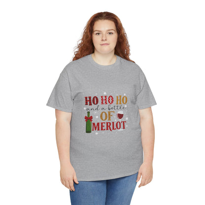 Ho Ho Ho Merlot Christmas Tee