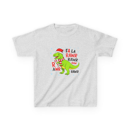 Holiday Dinosaur Kids Tee, Christmas Shirt, Fun Dinosaur T-Shirt, Kids Party Outfit, Cute Graphic Tee, Gift for Kids