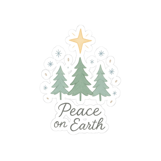 Peace on Earth Christmas Sticker