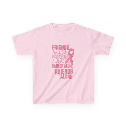Friends Fight Cancer Alone Tee - Pink Ribbon Kids Shirt