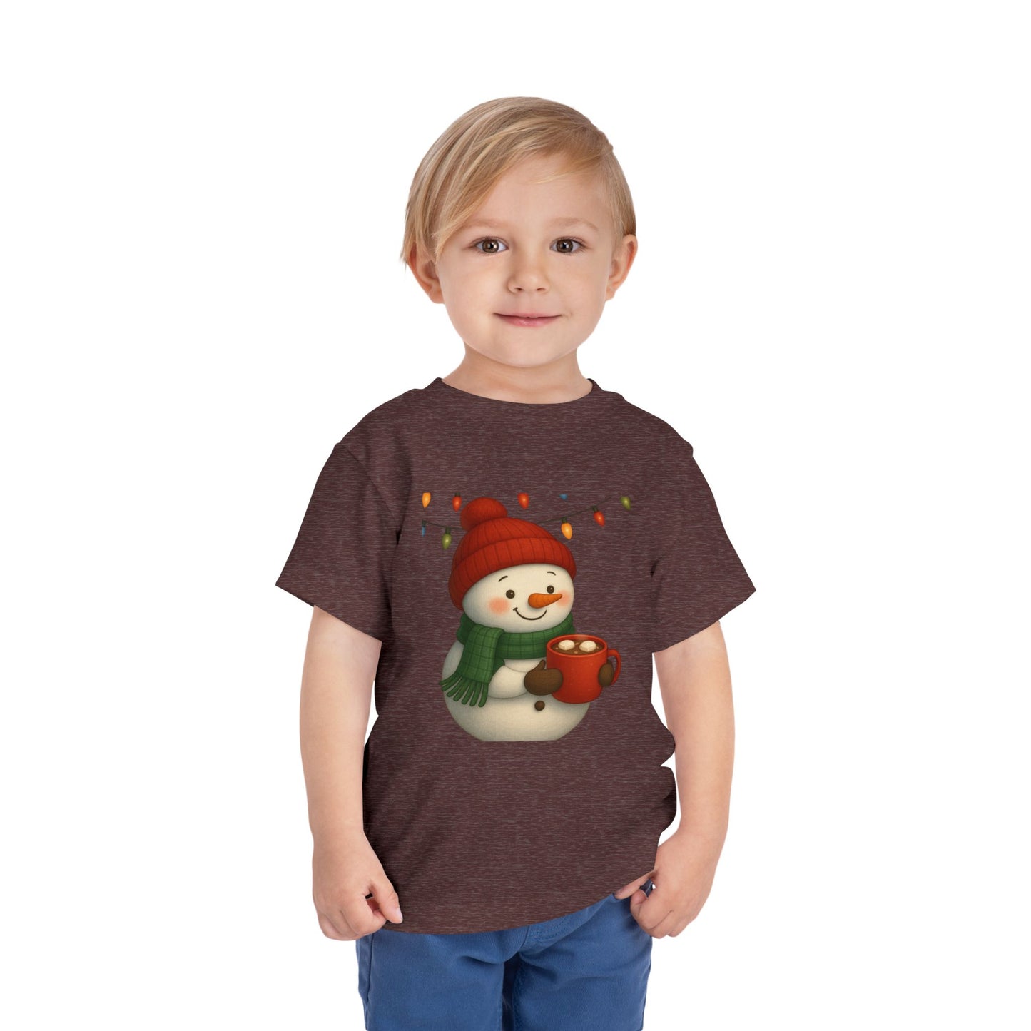 Snowman & Hot Chocolate Toddler Christmas Tee