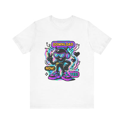 Download Now! Retro Gamer Alien T-Shirt — Neon Vaporwave Gaming Tee