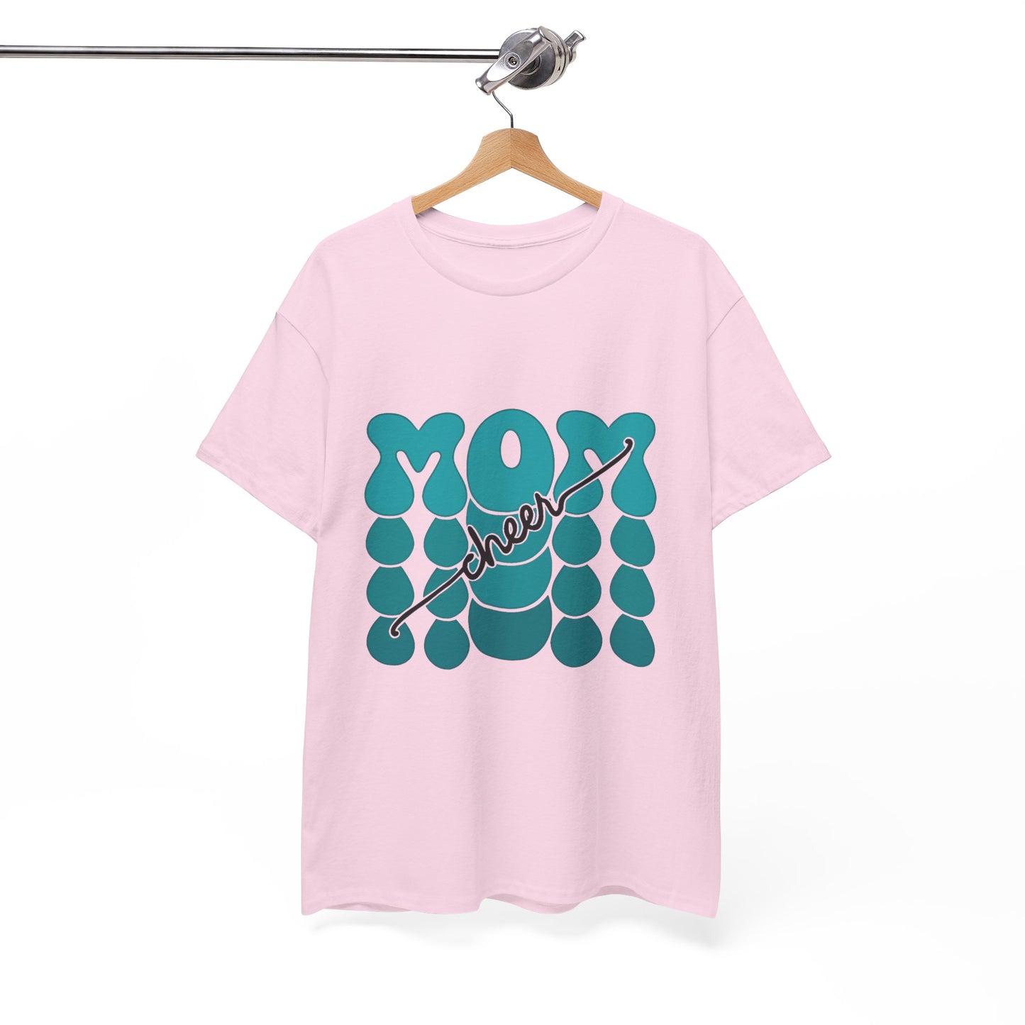 MOM Cheer – Turquoise Spirit Tee